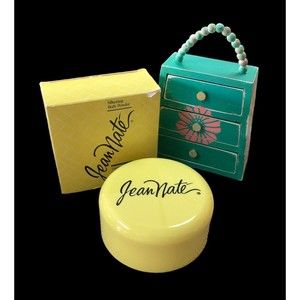 Jean Nate Silkening Body Powder Original With Puff 6oz New Damaged Box